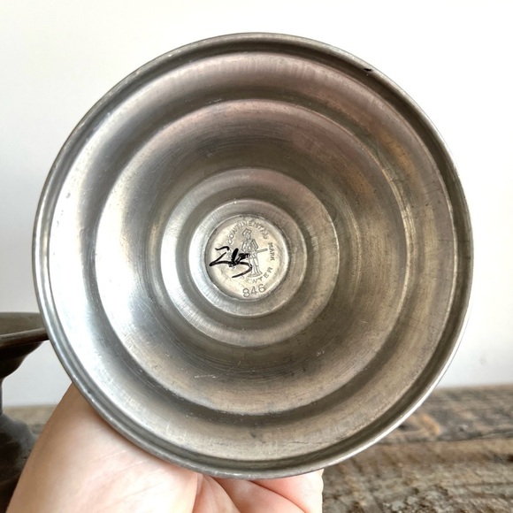 Pewter candlesticks set of two - Picture 4 of 6